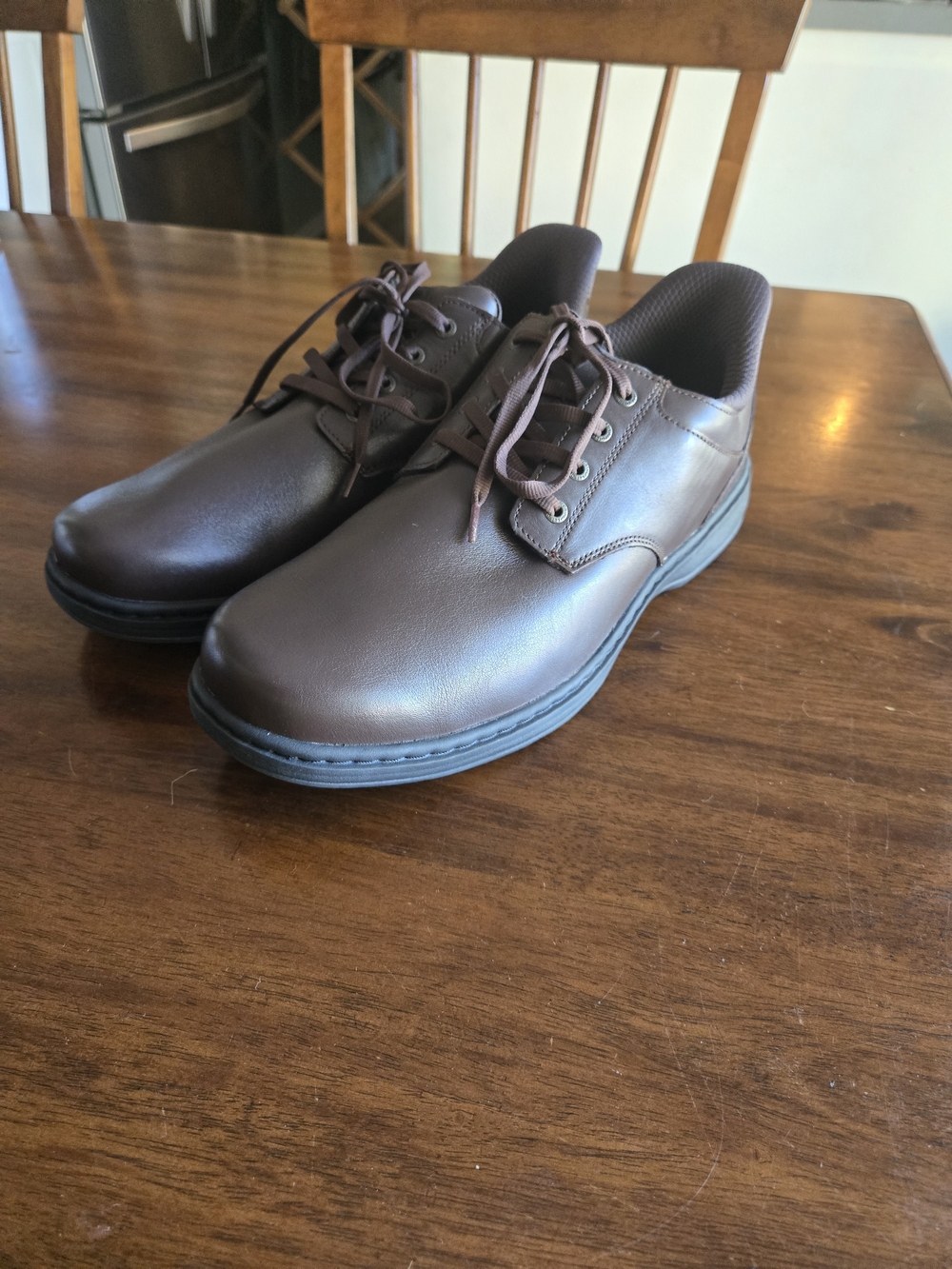 Men's Brown Lace-Up Derby Shoes with Cushioned Comfort